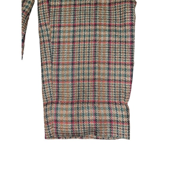 Vintage Express Academia Plaid Straight Leg High Waist Trousers Size 4 - Picture 6 of 6